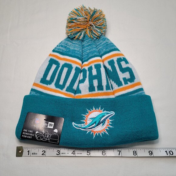 New Era Miami Dolphins Beanie 2024 NFL Sideline Sport Knit Hat NWT OSFM - Picture 5 of 6